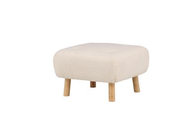 Furnlux Pouf Salina White & Oak 60cm