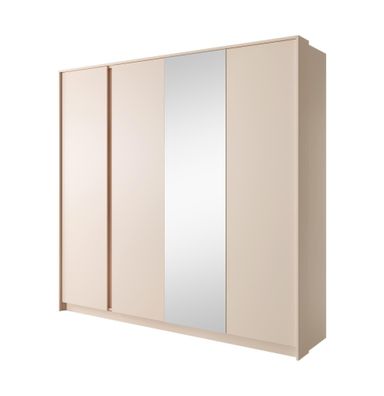 Furnlux Wardrobe Dast Beige & Black 223cm