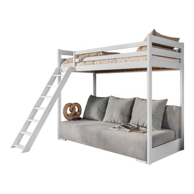 Furnlux Bunk Bed Sofino Pink & White 90x200cm