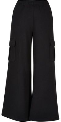 Urban Classics Damen Hose Ladies Highwaist Wide Leg Cargo Terry Pants