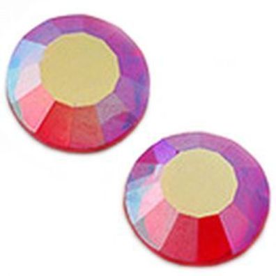 Swarovski® Flatback Hotfix Light Siam Aurore Boreale SS5