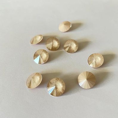 Swarovski® Rivoli Ivory Cream Unfoiled 14mm