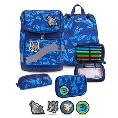 Belmil Smarty Plus Premium Schulranzen Set 5-teilig "Glacier Blue"