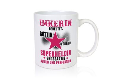 Bedeutung von Imkerin | Imkerei - Tasse Weiß