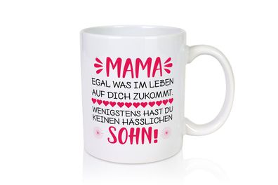 Mama Sohn | Spruch Tasse | lustiger Spruch | Muttertag - Tasse Weiß