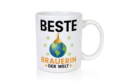 Welt Beste Brauerin | Bier Brauerin | Brauerei - Tasse Weiß