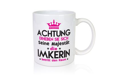 Seine Majestät Imkerin | Imkerei - Tasse Weiß