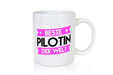 Beste Pilotin | Definition Piloten - Tasse Weiß