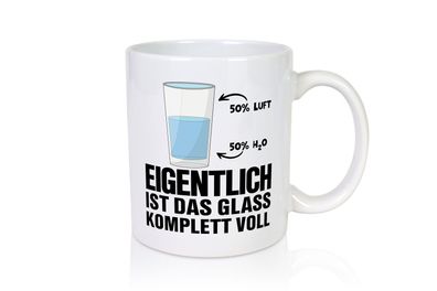 Wasserglas Motiv | Optimist Tasse | Chemiker | Chemie - Tasse Weiß