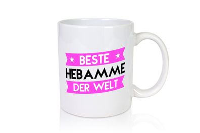 Beste Hebamme | Geburtshilfe - Tasse Weiß