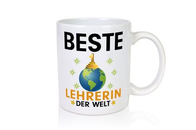 Welt Beste Lehrerin | Schule Beruf | Schüler - Tasse Weiß