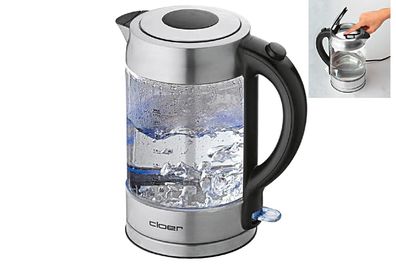 CLOER 4429 Wasserkocher Glasbehälter 1,7l 2200 W Edelstahl