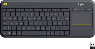 K400 Plus Wireless Tastatur mit Touchpad – Ultimative Kontrolle für Ihr Home-Enter