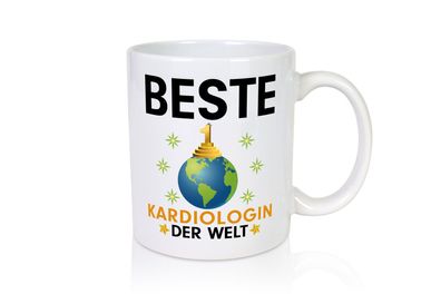 Welt Beste Kardiologin | Kardiologie - Tasse Weiß