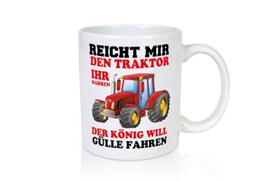 Gebt mir den Traktor - Tasse Weiß