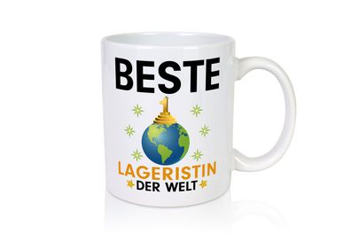 Welt Beste Lageristin | Beruf | Lager Arbeiterin - Tasse Weiß