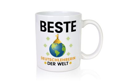 Welt Beste Deutschlehrerin | Lehrer - Tasse Weiß