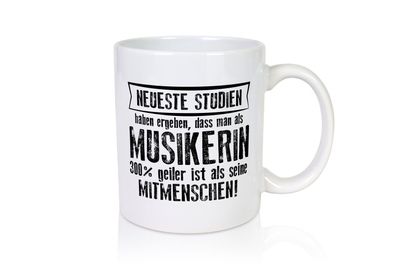 Neuste Studien: Musikerin | Musik | Musikantin - Tasse Weiß