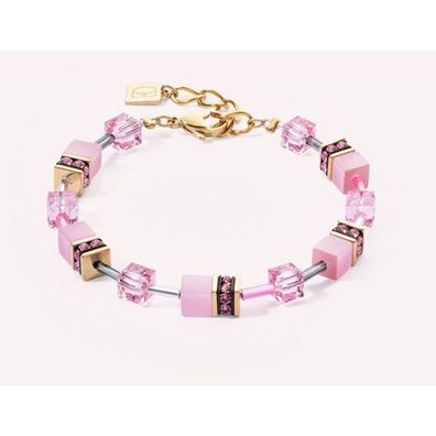 Armband - Edelstahl Dold - GeoCube Rosa