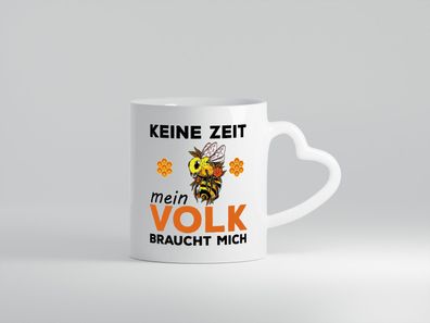 Bienen | Spruch Motiv | Imker Beruf | Honig - Herz Tasse Weiß