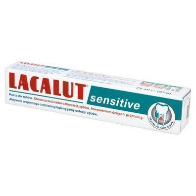 Lacalut Sensitiv Zahnpasta für empfindliche Zähne, 75 ml