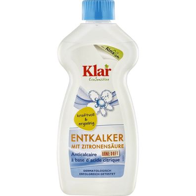 Klar 3x Entkalker mit Zitronensäure 500ml