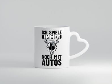 Autoschrauber Tasse | Mechaniker Humor | KFZ Spruch - Herz Tasse Weiß