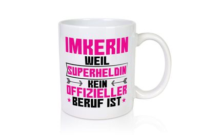 Superheldin Imkerin | Imkerei - Tasse Weiß