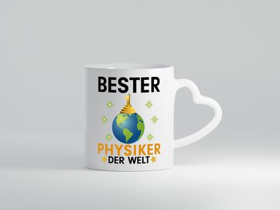 Welt Bester Physiker | Physik - Herz Tasse Weiß