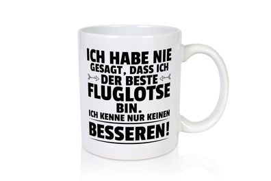 Der Beste Fluglotse | Flugverkehr | Flughafen - Tasse Weiß