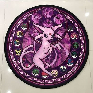 Pokemon Teppich / Rutschfeste Fussmatte - Motiv: Psiana / Espeon