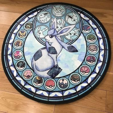 Pokemon Teppich / Rutschfeste Fussmatte - Motiv: Glaziola / Glaceon