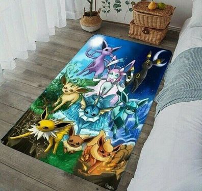 Teppich Pokemon Feelinara Glaziola Evoli 60cm*40cm rutschfest