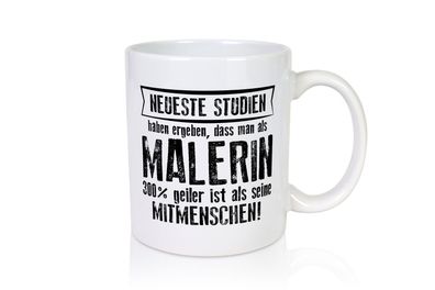 Neuste Studien: Malerin | Malerinnen - Tasse Weiß