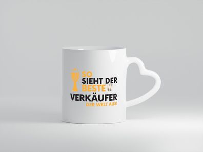 Der Weltbeste Verkäufer | Kollege | Verkaufsjob - Herz Tasse Weiß