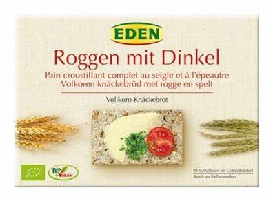 EDEN Roggen mit Dinkel Vollk.-Knäckebrot 250g