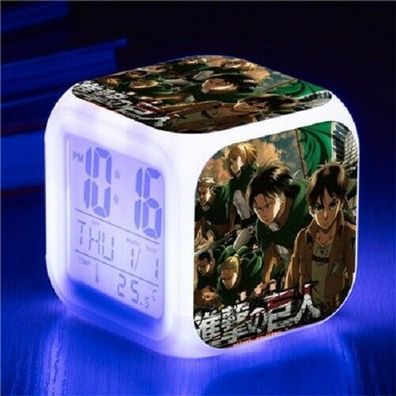 Anime/Manga Attack on Titan - Digitaluhr / Wecker