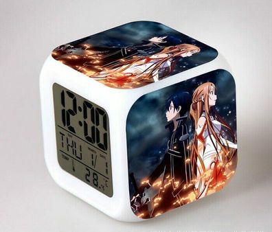 Sword Art Online/SAO Kirito&Asuna Digitaluhr/Wecker