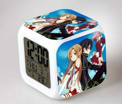 Anime/Manga Sword Art Online - Digitaluhr / Wecker (Licht+Temperatur+Datum)