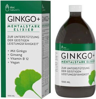 doc phytolabor doc nature’s Ginkgo + Mentalstark Elixier 1000ml