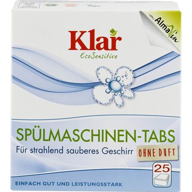 Klar 3x Spülmaschinen-Tabs, 25 St 500g