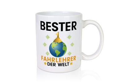 Welt Bester Fahrlehrer | Fahrschule - Tasse Weiß