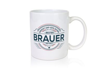 Geprüft und sicher: Brauer | Bier Brauer | Brauerei - Tasse Weiß