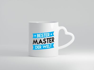 Bester Master | Universität | Student - Herz Tasse Weiß