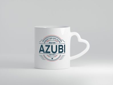 Geprüft und sicher: Azubi | Ausbildung | Lehre | Lehrling - Herz Tasse Weiß