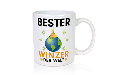 Welt Bester Winzer | Weinbauer | Wein - Tasse Weiß