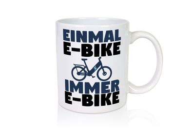 E-Bike Fahrer | Radfahrer Tasse | Fahrrad | Elektrorad - Tasse Weiß