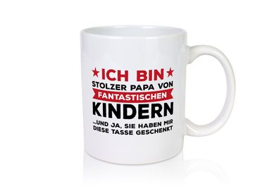 Stolzer Papa | Vater Tasse | fantastische Tochter - Tasse Weiß