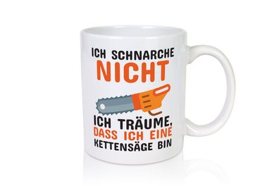 Ich schnarche nicht - Tasse Weiß