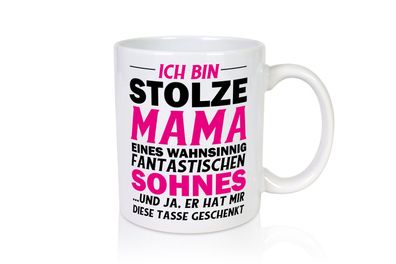 Stolze Mama - Tasse Weiß